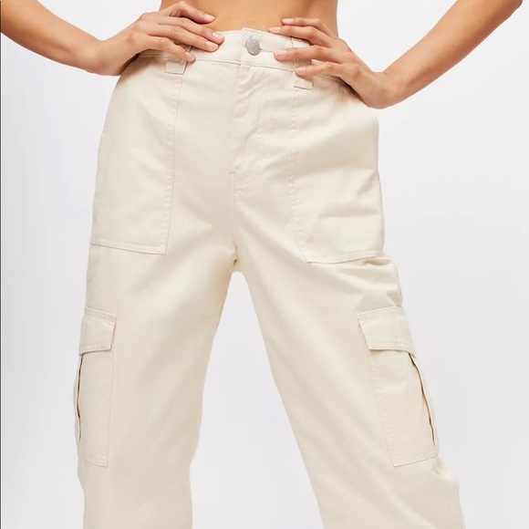 Beige Cargo Skate Pants - Picture 3 of 8